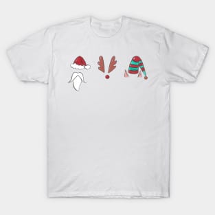 Santa, Rudolph and an Elf Walk into a bar... T-Shirt